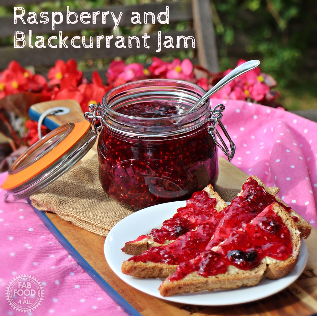 Raspberry and Blackcurrant Jam - Fab Food 4 All 