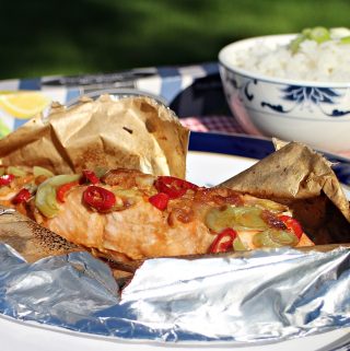 Teriyaki Glazed Salmon Parcels - Fab Food 4 All