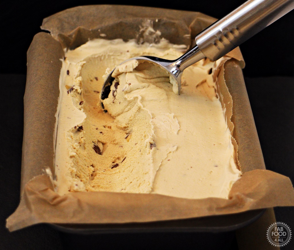 Salted Caramel Crunchie Ice Cream - Fab Food 4 All