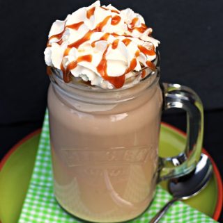 Cheat's Iced Salted Caramel Mocha - Fab Food 4 All