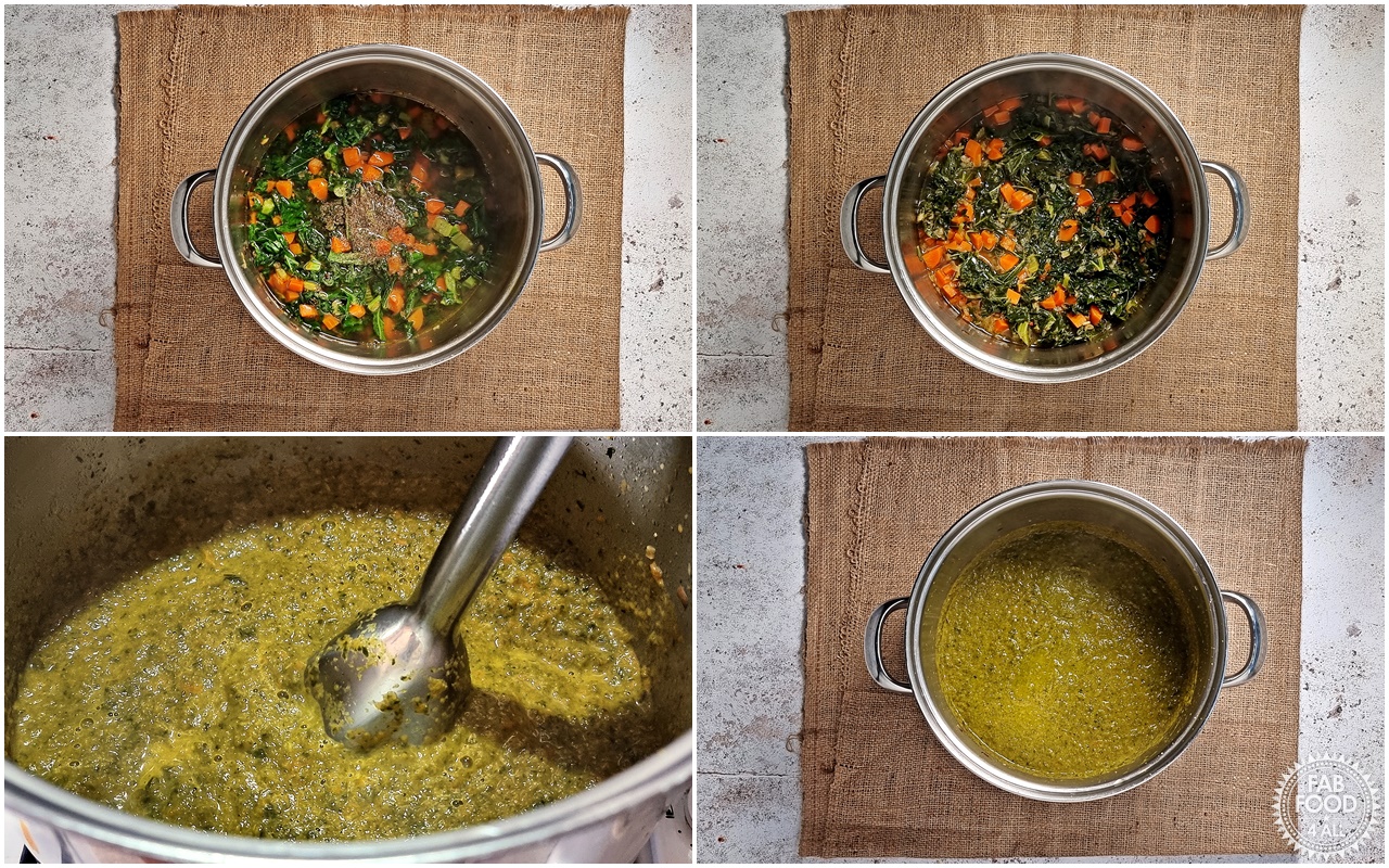 Kale Soup recipe steps 5 - 8.