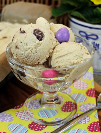 Caramel Ice Cream with Easter Eggs - Fab Food 4 All