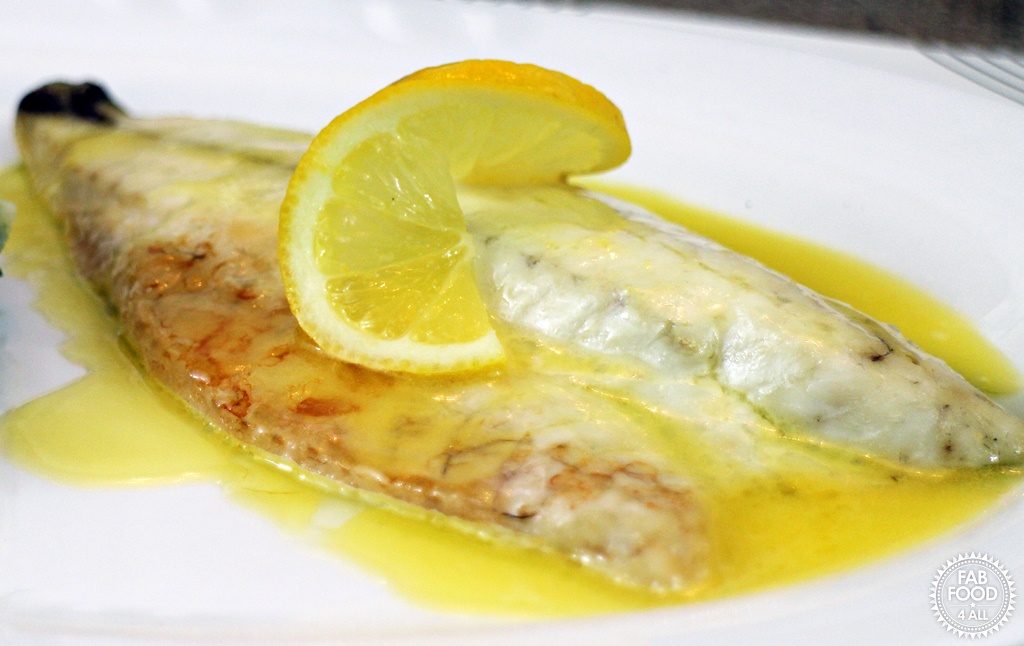 Grilled Seabass with Lemon Garlic Butter Sauce & Colcannon - Fab Food 4 All
