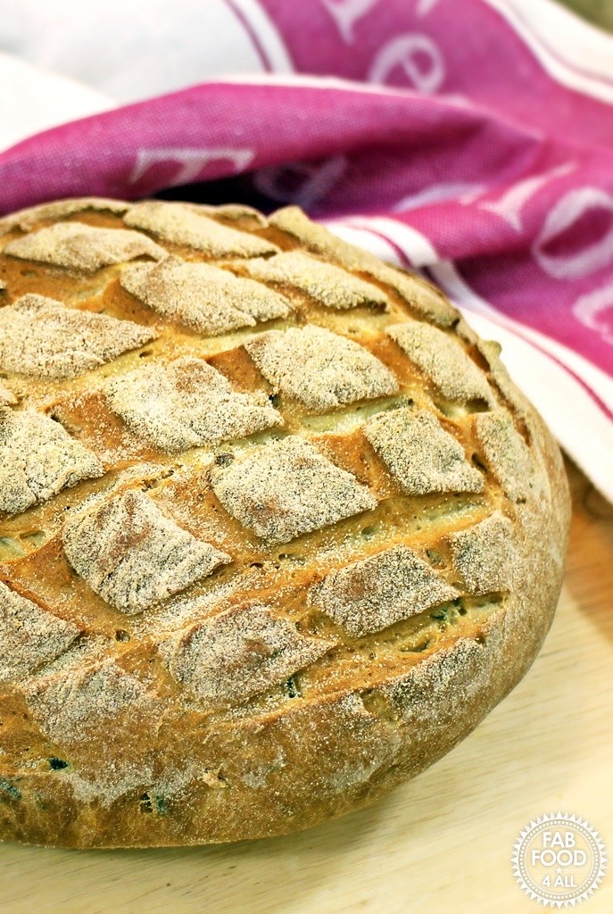 Olive and Parmesan Cob Loaf - Fab Food 4 All