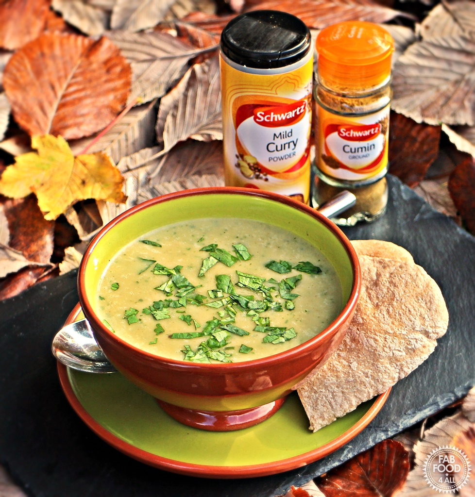 Curried Parsnip and Coriander Soup - Fab Food 4 All