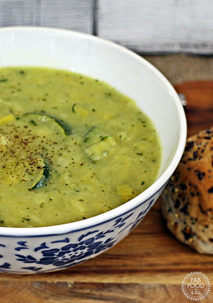 Leek and Courgette Soup (aka zucchini) Fab Food 4 All