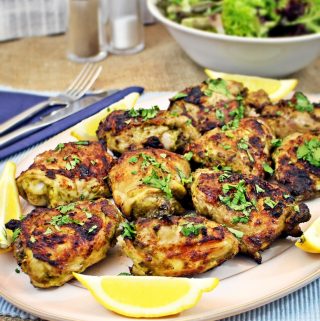 Baked and Barbecued Thai Chicken Thighs