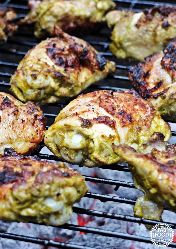 Baked and Barbecued Thai Chicken Thighs