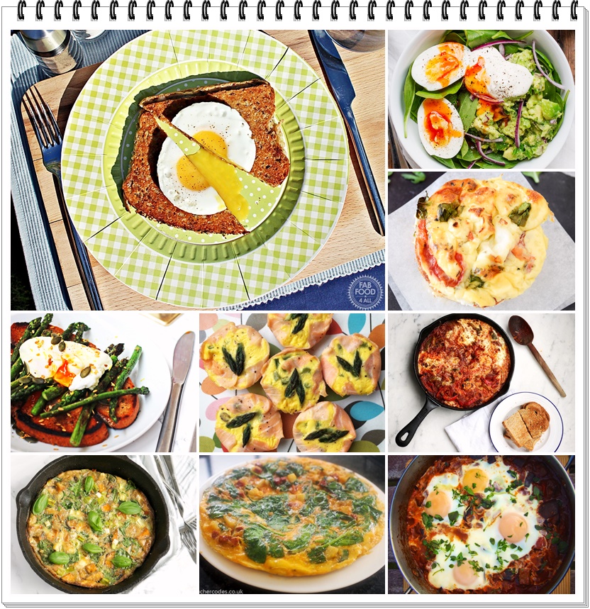 Veggie Frittata plus 9 quick & easy egg dishes - Fab Food 4 All