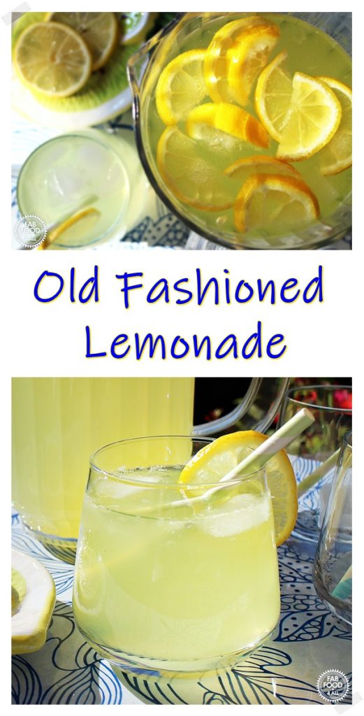 Old Fashioned Lemonade Pinterest image.