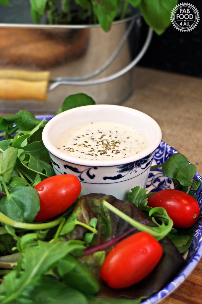 Creamy Italian Salad Dressing - great with pizza!