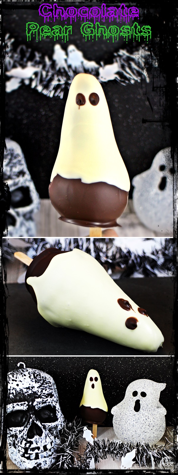 Chocolate Pear Ghosts - Fab Food 4 All