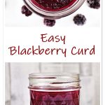 Easy Blackberry Curd Pinterest image