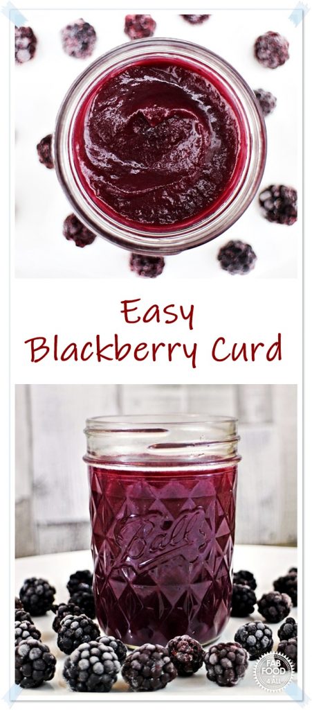 Easy Blackberry Curd Pinterest image