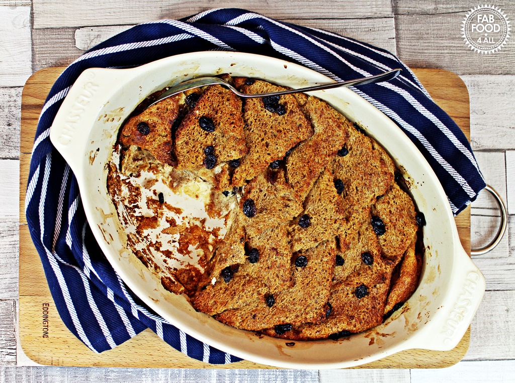 Wholemeal Bread & Butter Pudding - the healthier alternative! Fab Food 4 All