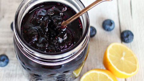 Simple Blueberry Jam - no pectin, just 3 ingredients! Fab Food 4 All 