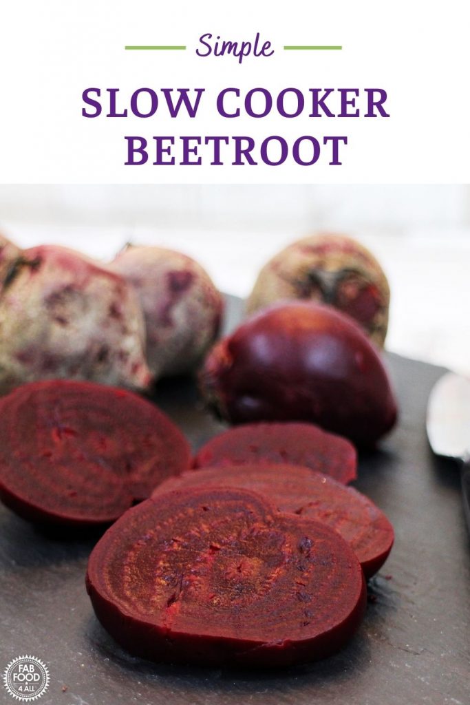 Simple Slow Cooker Beetroot Pinterest image