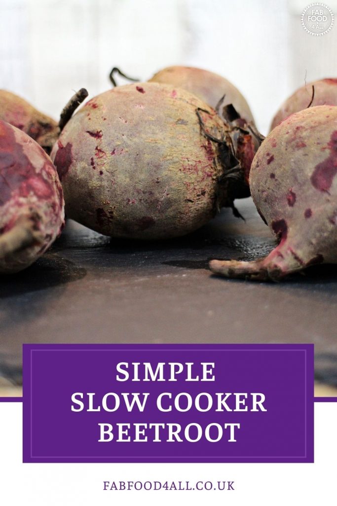 Whole Simple Slow Cooker Beetroot Pinterest image