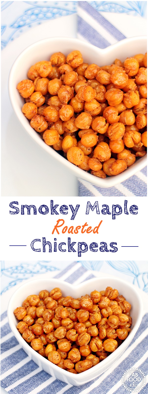 Smokey Maple Roasted Chickpeas - ActiFry Recipe, vegan & gluten free! Fab Food 4 All