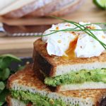 Avocado Stuffed French Toast with Poached Egg - gluten free using Newburn Bakehouse by Warburtons White Sourdough Artisan Cob @fabfood4all