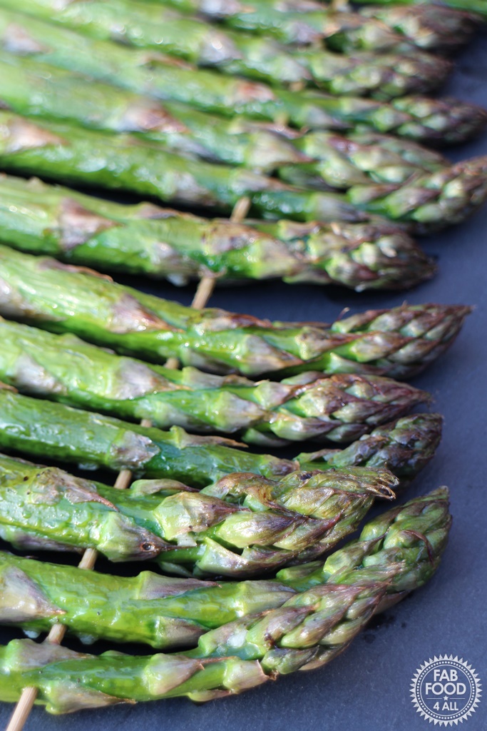 How to BBQ Asparagus simple & delicious recipe! Fab Food 4 All
