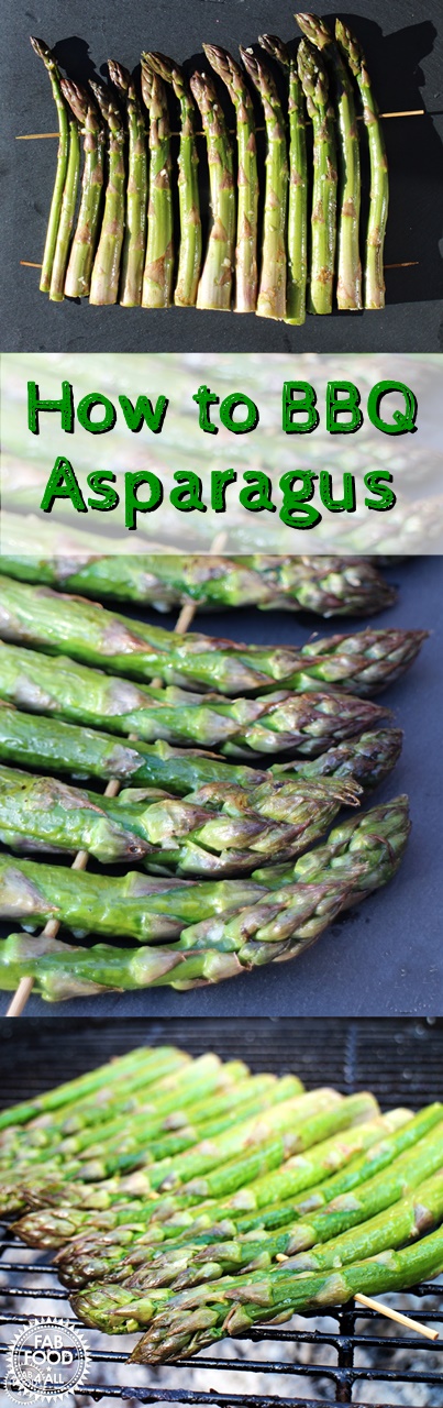 How to BBQ Asparagus i- a simple trick & a recipe! @fabfood4all