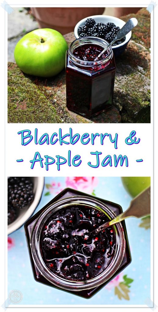 Easy Blackberry and Apple Jam Pinterest image.