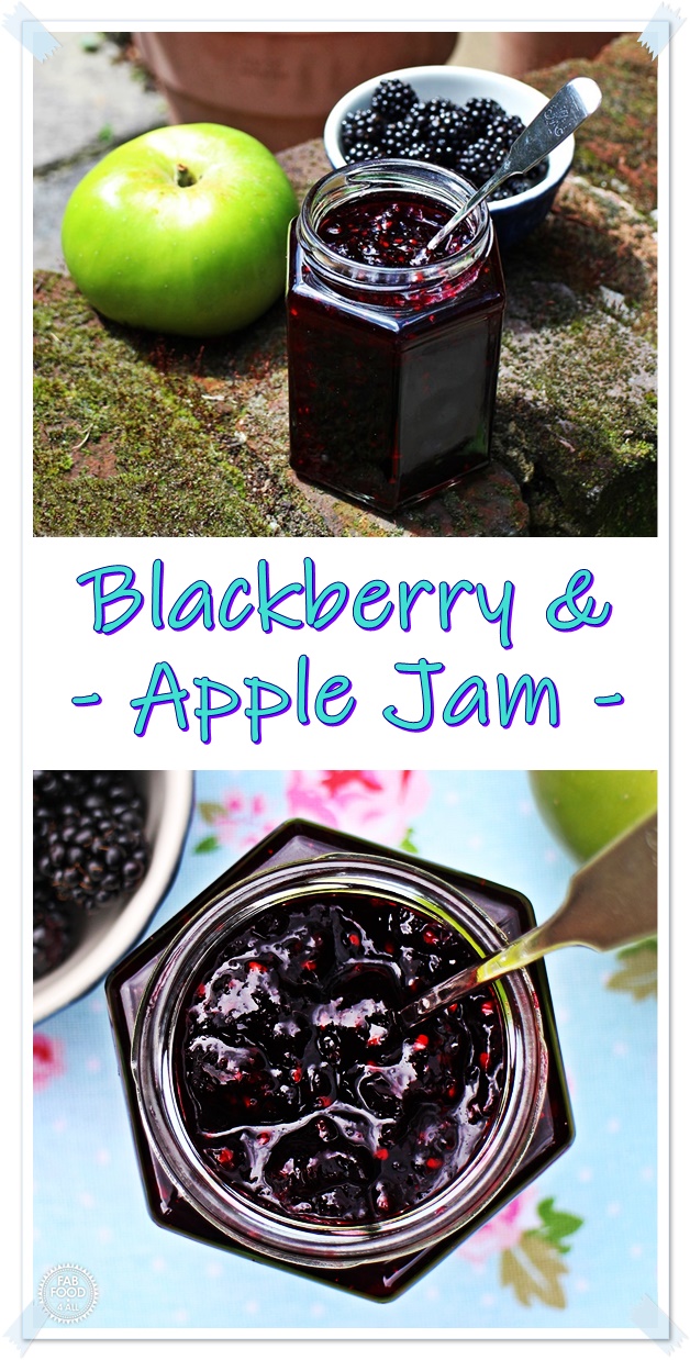 Easy Blackberry & Apple Jam no added pectin! Fab Food 4 All