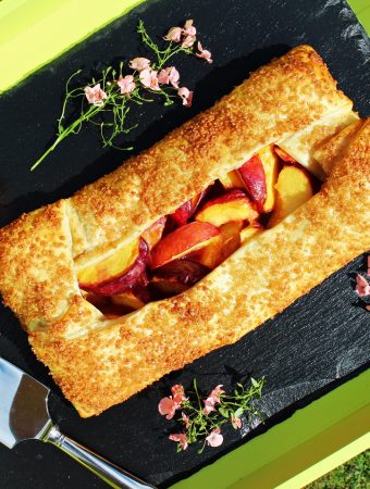 Cheat's Low Fat Peach Galette @FabFood4All