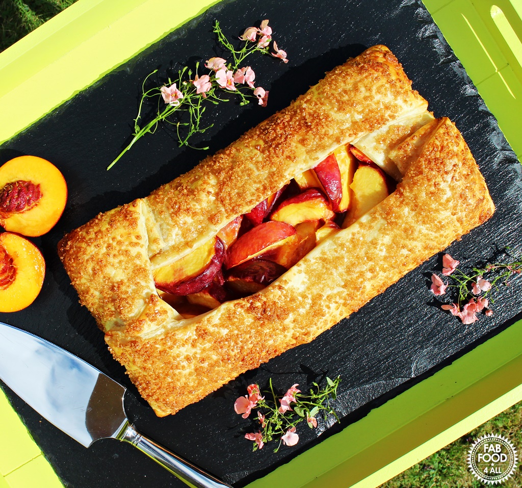 Cheat's Low Fat Peach Galette @FabFood4All
