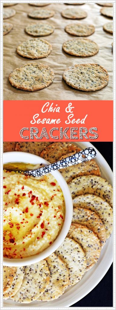 Chia & Sesame Seed Crackers - so easy & delicious!