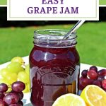 Easy Grape Jam Pinterest image.