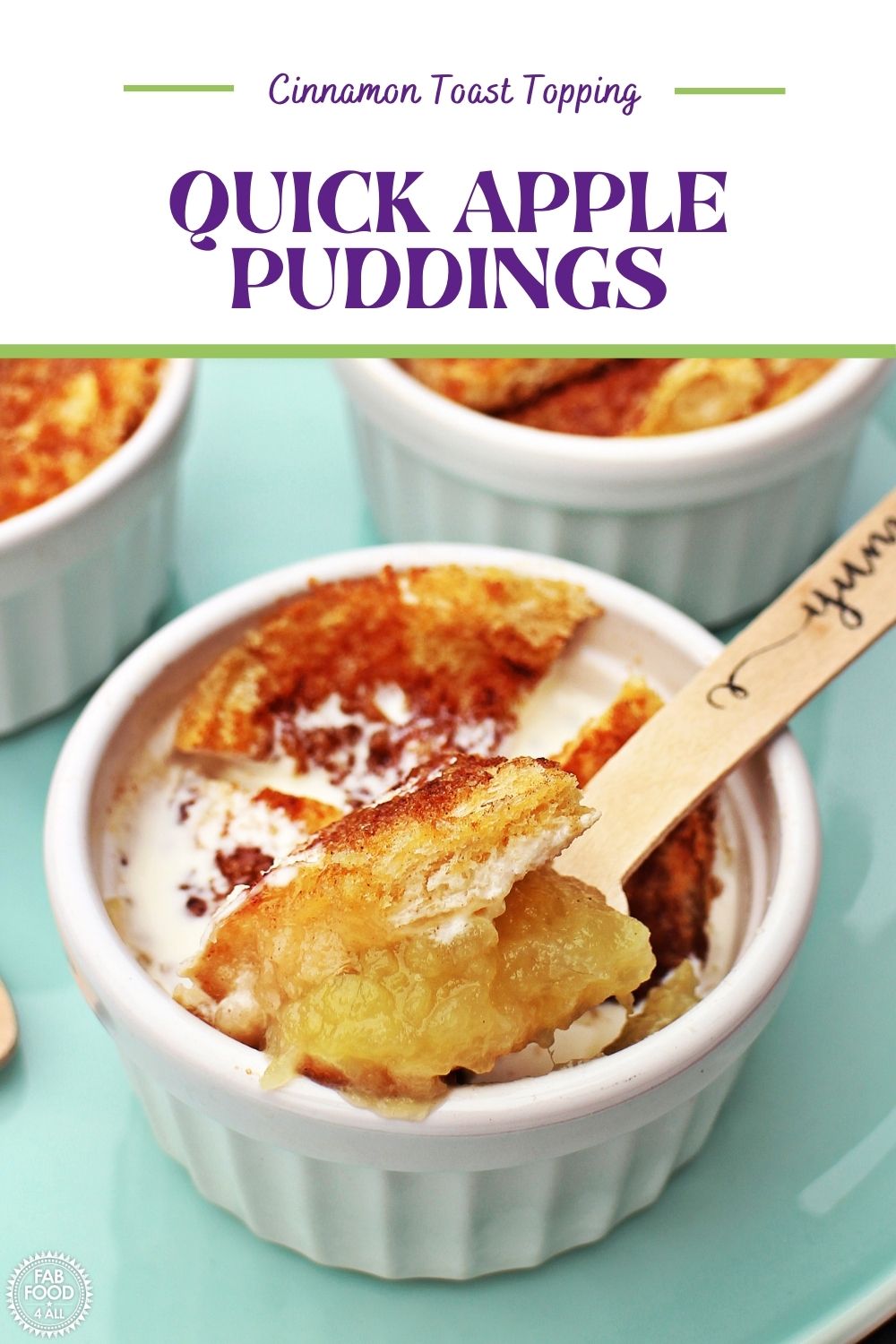 Quick Apple Puddings - simple & delicious! Fab Food 4 All