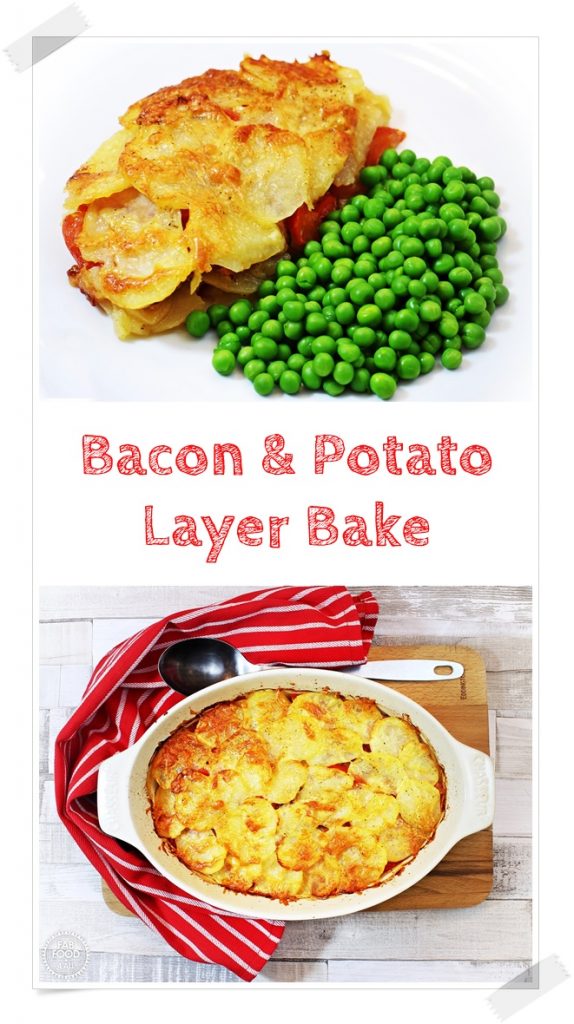 Bacon & Potato Layer Bake Pinterest image.