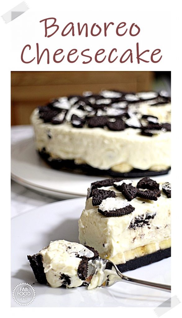 Banoreo Cheesecake Pinterest image