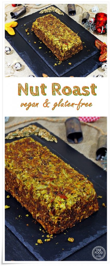 Nut Roast (vegan & gluten-free) Pinterest image