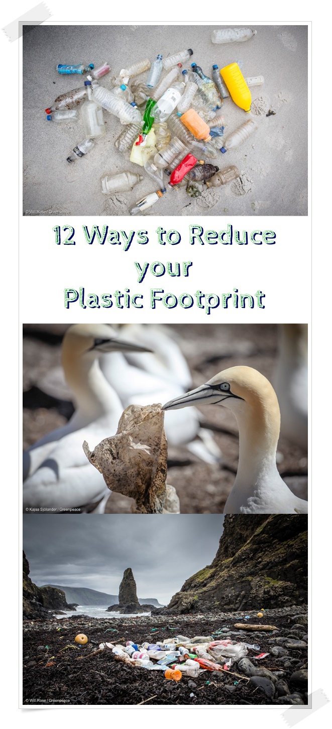 12 Ways to Reduce your Plastic Footprint #EndOceanPlastics #PassOnPlastic #plasticpollution #environment #eco