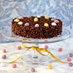 Mini Egg Chocolate Rice Crispy Cake - Fab Food 4 All #Easter #Mini Eggs #Cake #Birthday Cake #Mothers Day