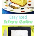 Easy Iced Lime Cake Pinterest image
