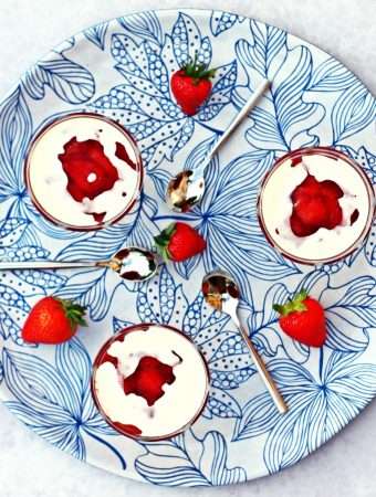 Rødgrød med fløde (Danish Red Berry Compote with Cream) - Fab Food 4 All