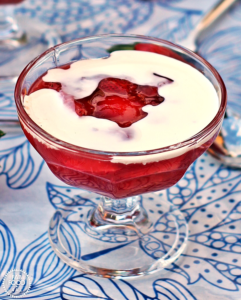 Rødgrød med fløde (Danish Red Berry Compote with Cream) - Fab Food 4 All