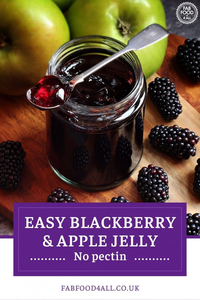 Blackberry & Apple Jelly Pinterest image.
