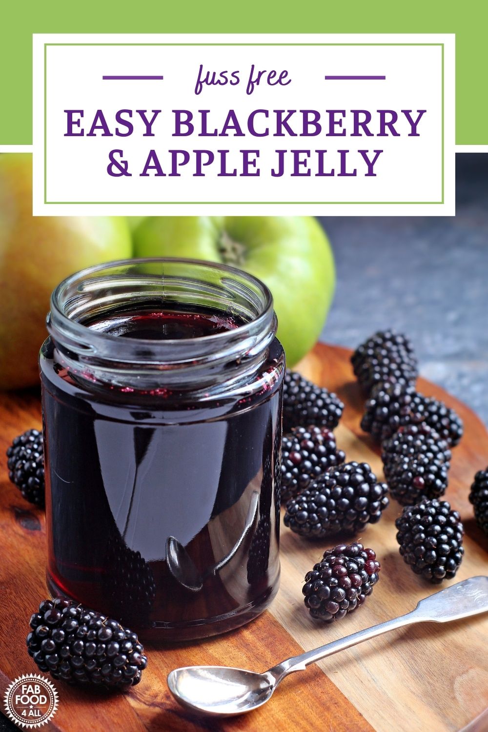 Easy Blackberry & Apple Jelly utterly delicious! Fab Food 4 All