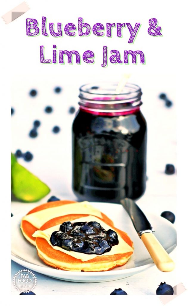 Blueberry & Lime Jam - Pinterest image