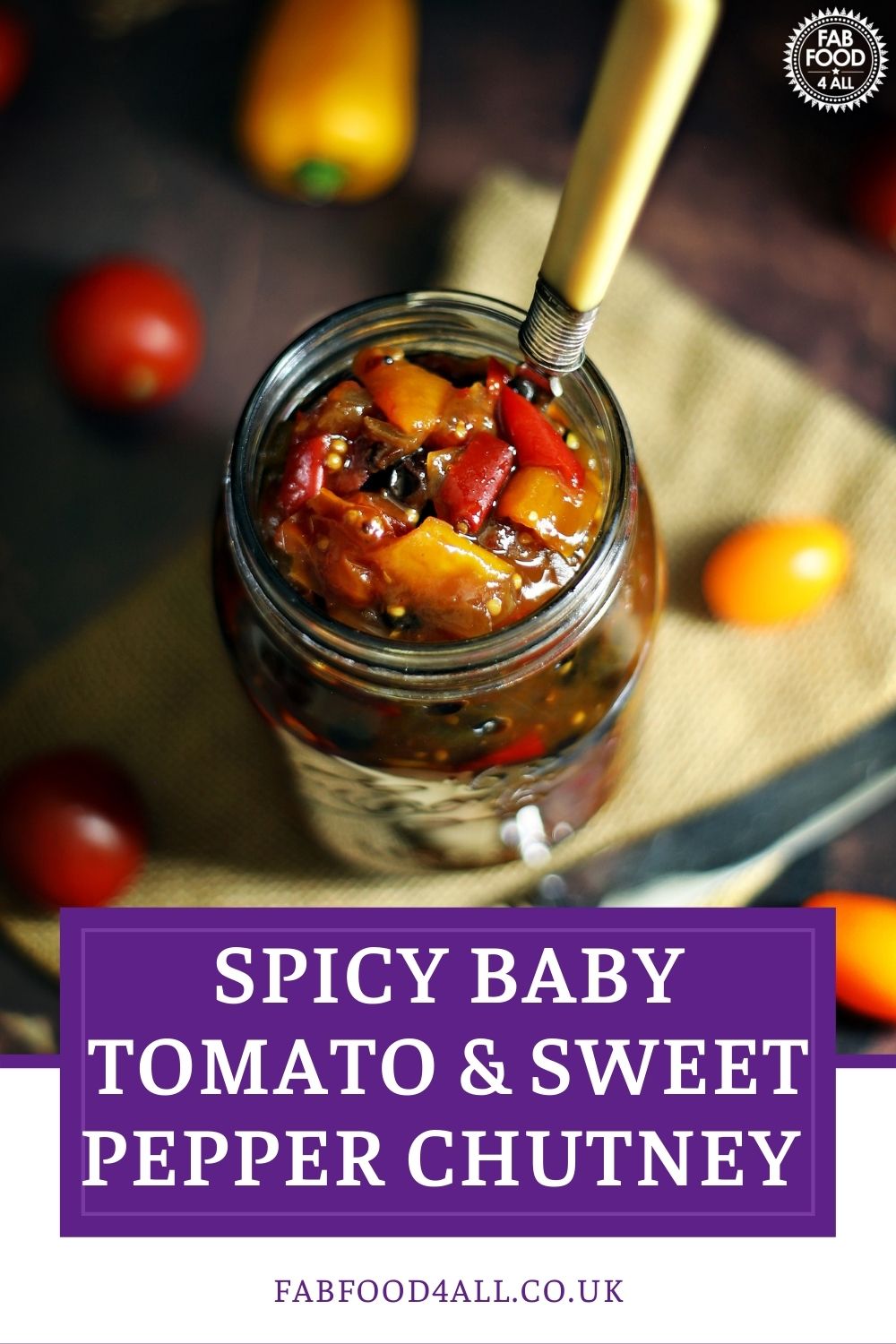Spicy Baby Tomato & Sweet Pepper Chutney Fab Food 4 All