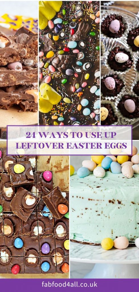 24 Ways to use up Leftover Easter Eggs Pinterest image.