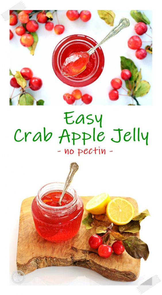 Easy Crab Apple Jelly Pinterest image.