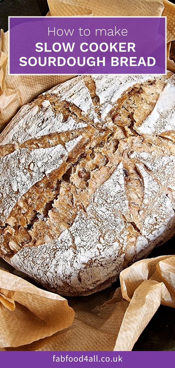 How to make Slow Cooker Sourdough Bread Fab Food 4 All