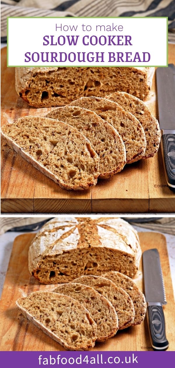 How to make Slow Cooker Sourdough Bread Fab Food 4 All