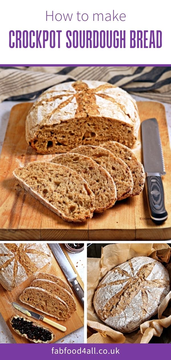 How to make Slow Cooker Sourdough Bread Fab Food 4 All